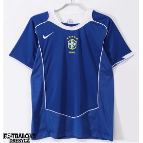 Brazílie 2004 Retro Venkovní Dres Krátký Rukáv